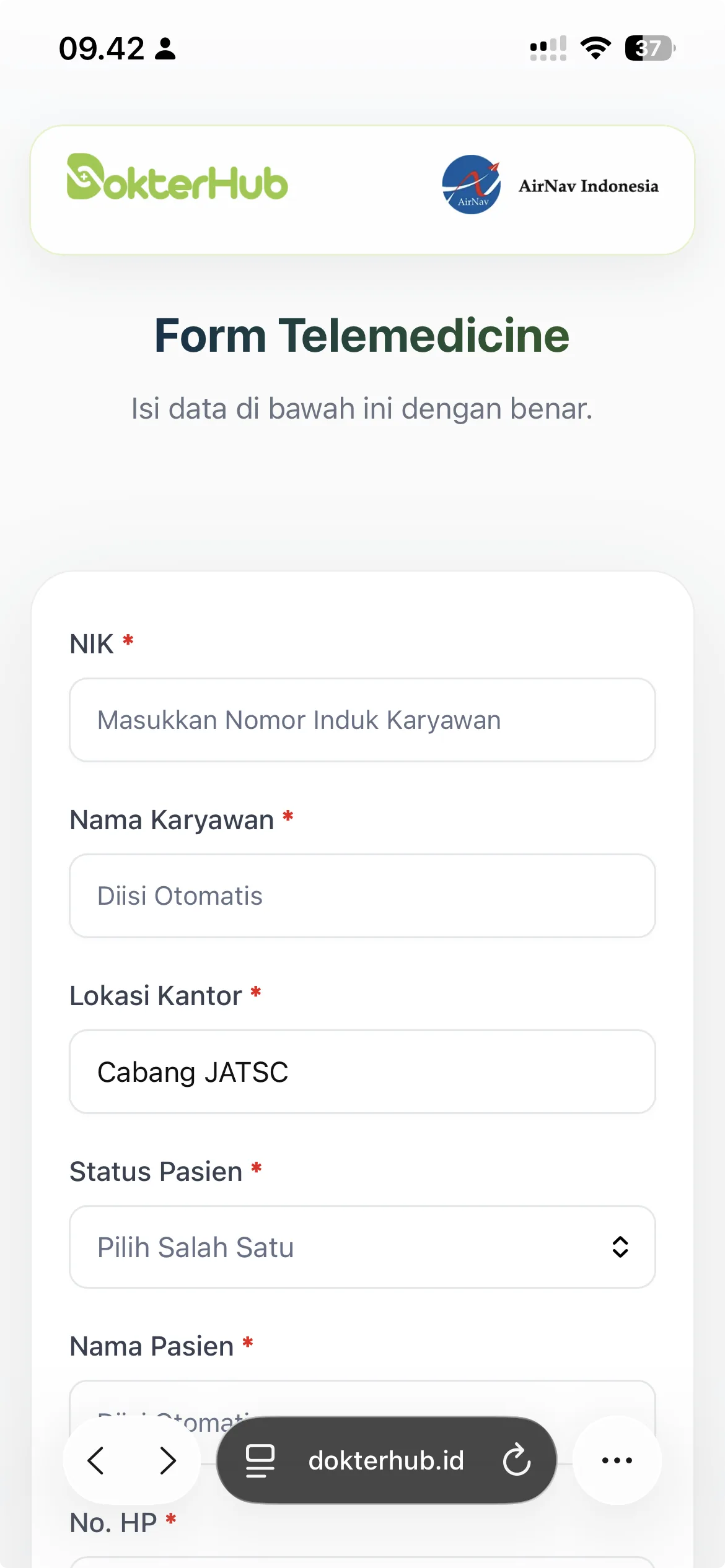 Step 2 Form Telemedicine