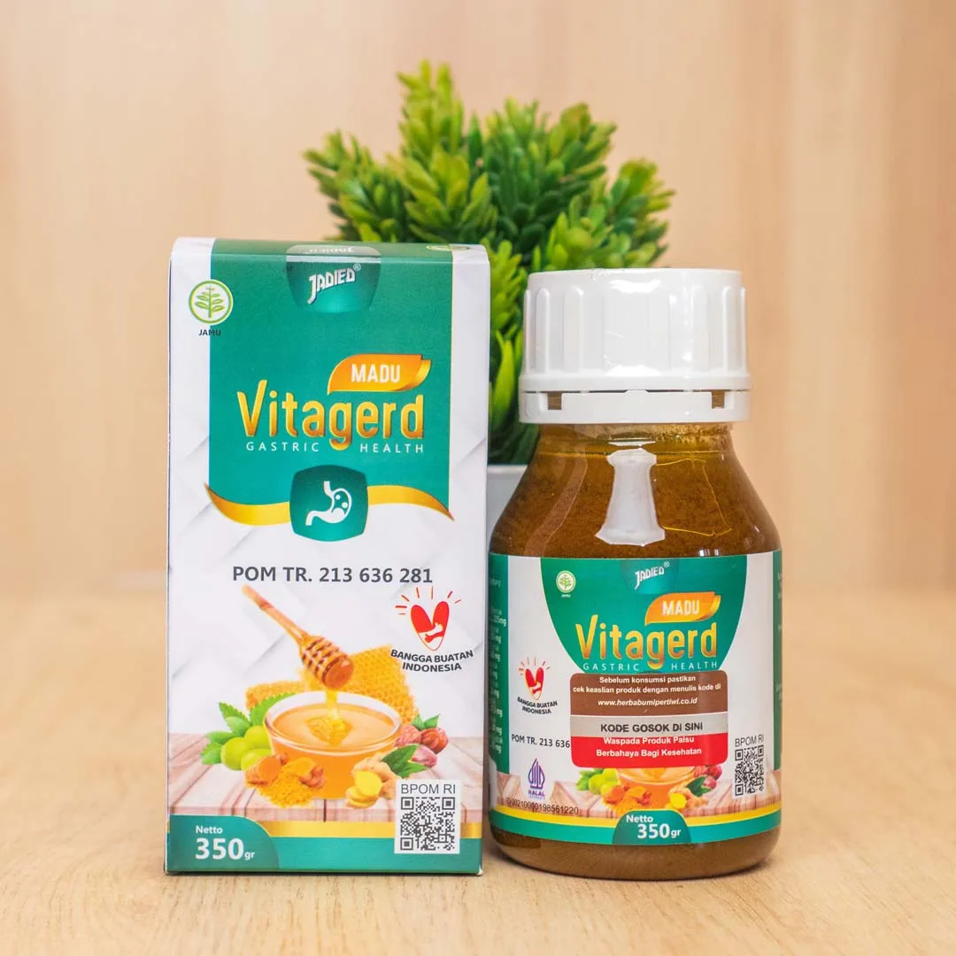 Vitagerd — madu herbal untuk membantu keluhan maag, asam lambung, dan GERD